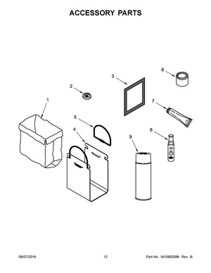 Sacs de 38 cm (15 po) pour compacteur de déchets Whirlpool (paquet de 15) - W10165295RP, remplace : 882669