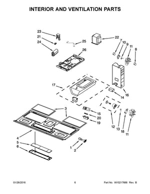 Filtre à graisse pour micro-ondes Whirlpool - W10181505, remplace : W10181505RP