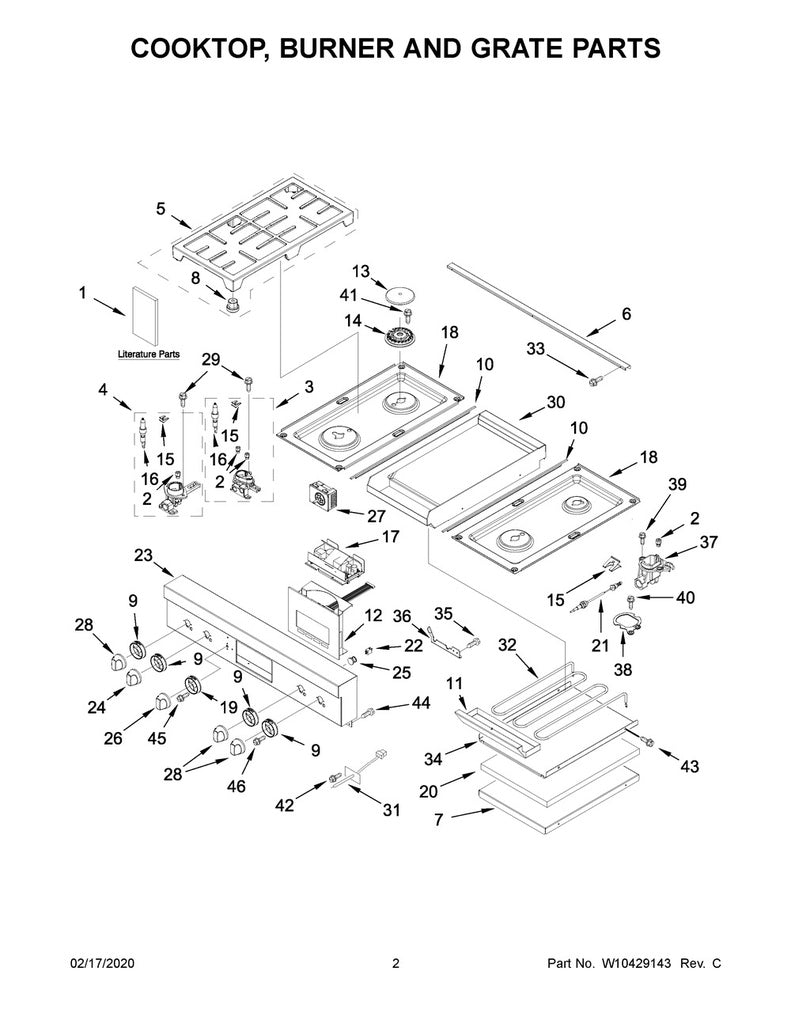 Whirlpool Range, Oven & Cooktop Burner Grate Foot Pad Kit - W10185266, Replaces: 8286695