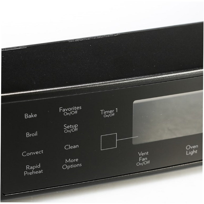Whirlpool Range, Oven & Cooktop Touchpad Control Panel (Black) - W10239347, Replaces: W10239348
