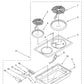 Whirlpool Range, Oven & Cooktop Chrome Drip Bowl Kit - W10278125, Replaces: 0312850
