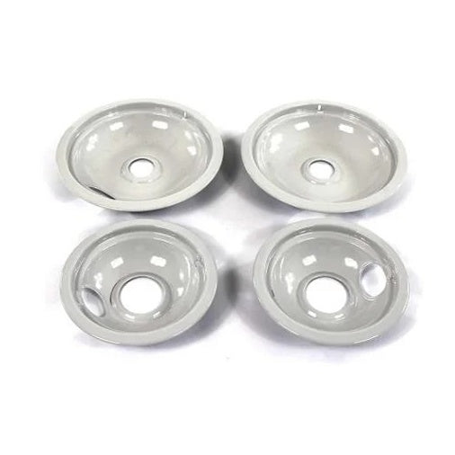 Whirlpool Range, Oven & Cooktop Drip Bowl Kit (4 Pack) - W10291024, Replaces: 242955