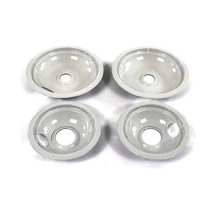Whirlpool Range /Oven Drip Bowl Kit (4 Pack) - W10291024, Replaces: 242955