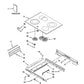 Whirlpool Range, Oven & Cooktop Glass Cooktop - W10297306, Replaces: 9762789BL