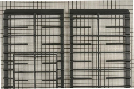 Whirlpool Range, Oven & Cooktop Grate Kit (Black) - W10338795, Replaces: 9763508CB