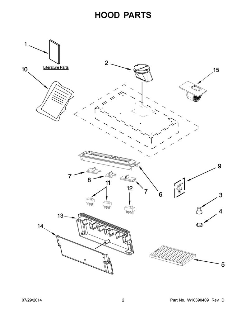 Whirlpool Range, Oven & Cooktop Vent Hood Filter - W10351855A, Replaces: W10351855