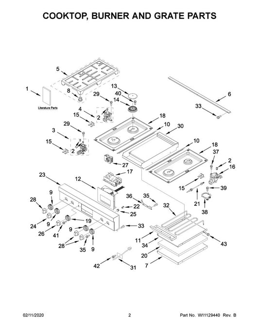 Whirlpool Range, Oven & Cooktop Range Glass Cooktop - W10352969