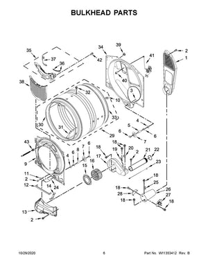 Tambour de sèche-linge Whirlpool - W10381481