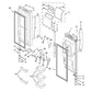 Whirlpool Refrigerator & Freezer French Door Gasket (Gray) - W10407212, Replaces: W10407146