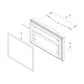 Whirlpool Refrigerator & Freezer Freezer Door Gasket (Black) - W10436252, Replaces: 12683806B