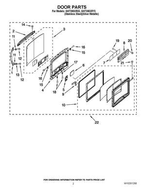 Vis de charnière pour micro-ondes Whirlpool - W10565483