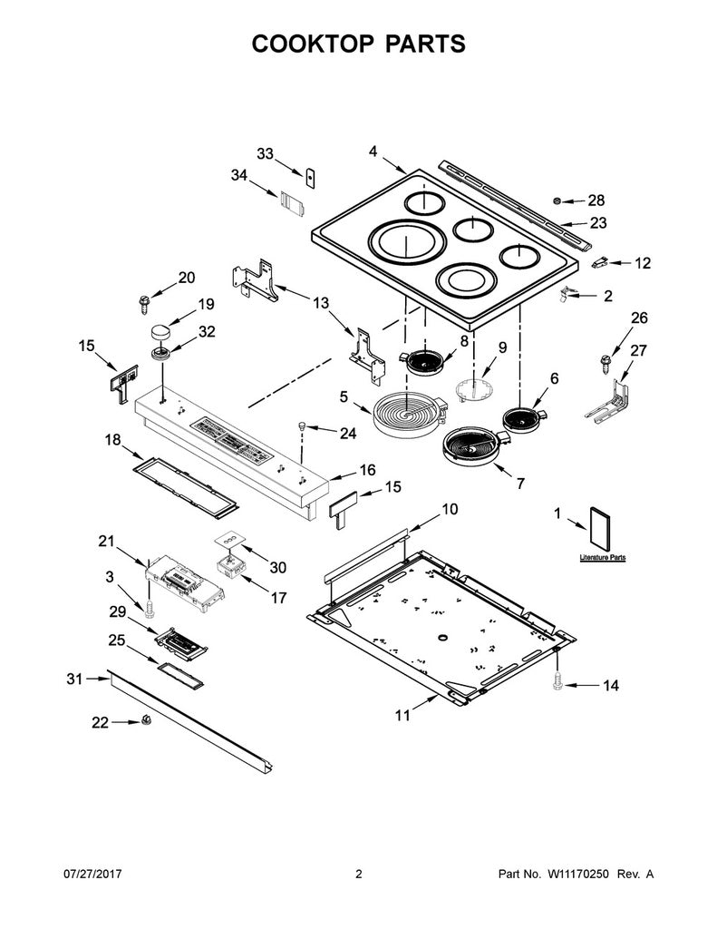 Whirlpool Range, Oven & Cooktop Range Wire Harness - W10580307