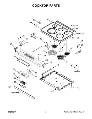 Whirlpool Range /Oven Range Wire Harness - W10580307