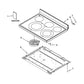 Whirlpool Range, Oven & Cooktop Glass Main Cooktop - W10651915, Replaces: W10162033