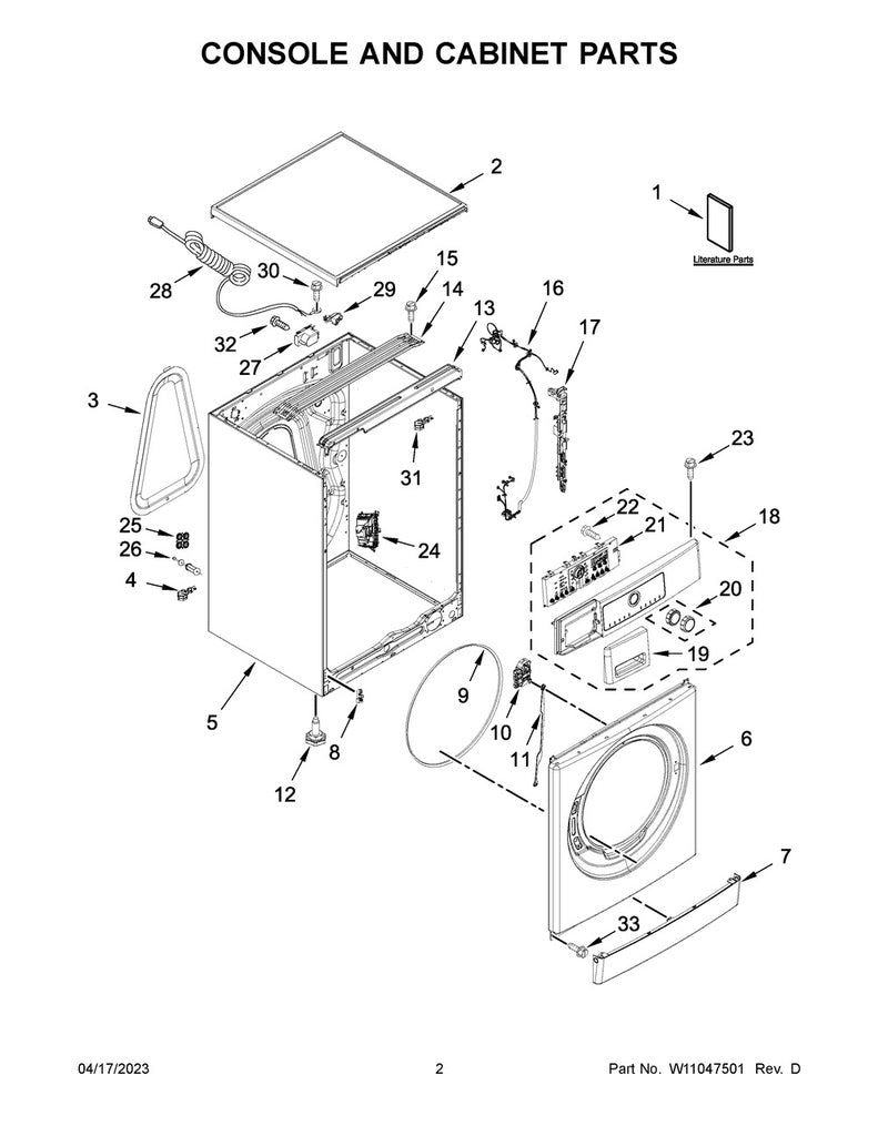 Whirlpool Washer Outer Timer Knob - W10681353