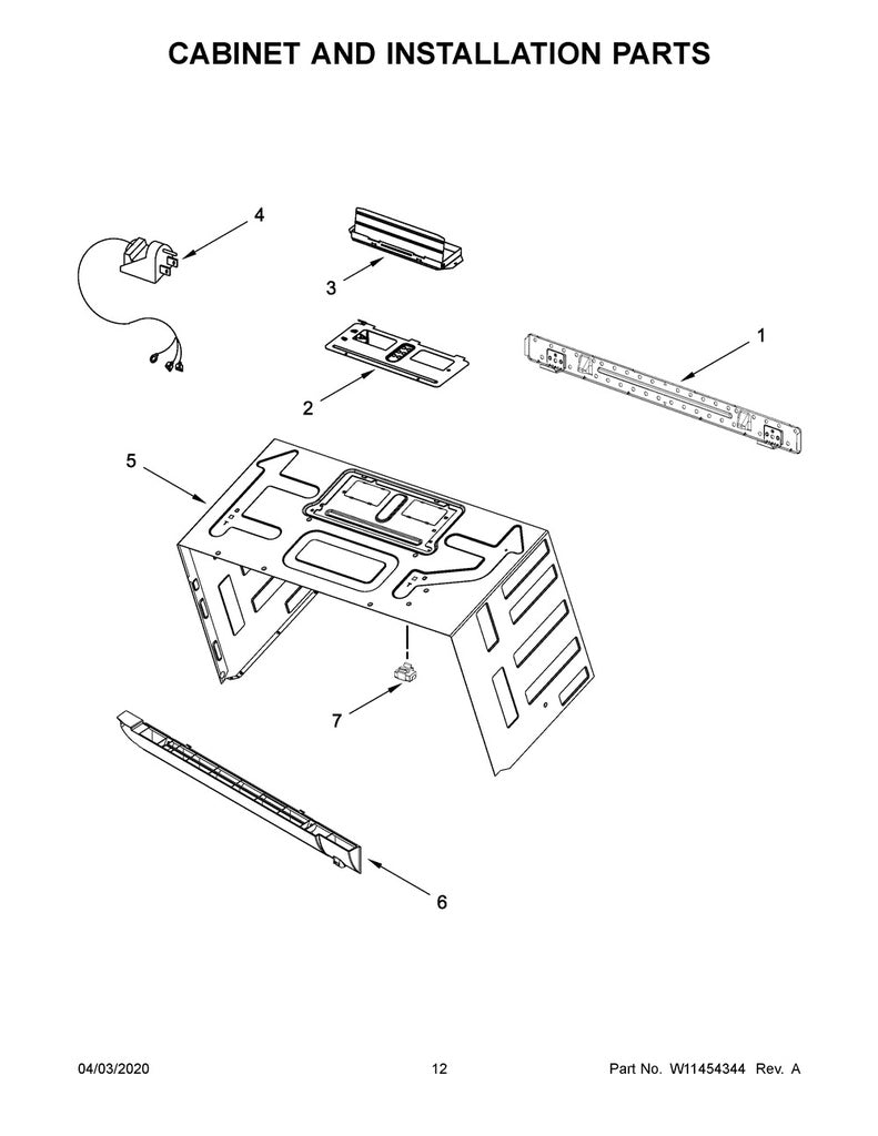 Whirlpool Microwave Vent Grille (Black) - W10701697, Replaces: W10533491