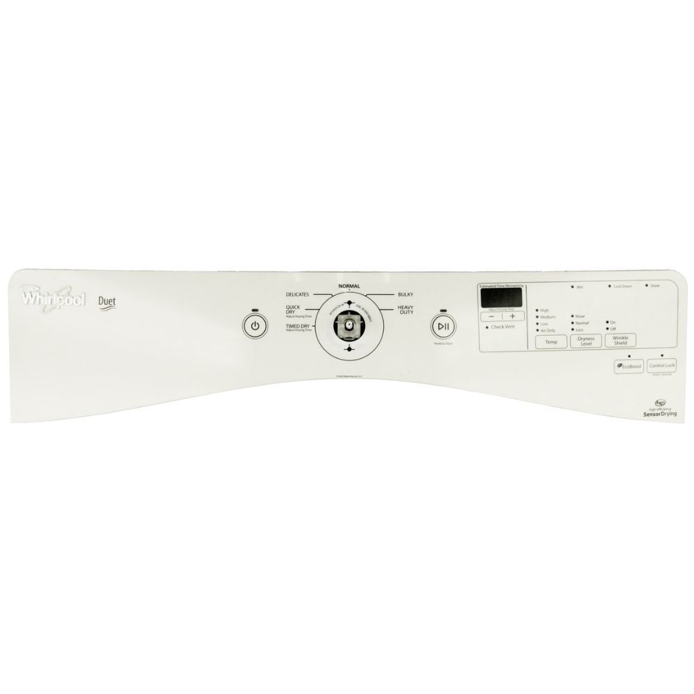 Whirlpool Dryer Control Panel - W10800223