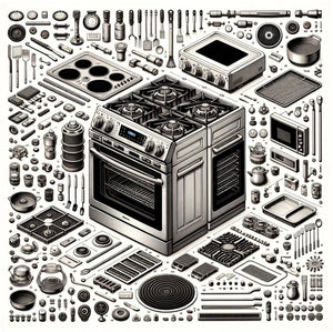 Whirlpool Range /Oven Glass Cooktop (Stainless) - W10804319, Replaces: W10697352