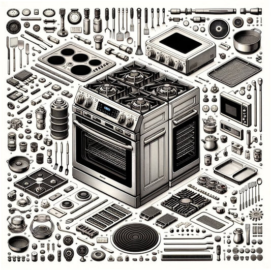 Whirlpool Range, Oven & Cooktop Glass Cooktop (Stainless) - W10804319, Replaces: W10697352