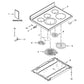 Whirlpool Range, Oven & Cooktop Glass Cooktop (Stainless) - W10804319, Replaces: W10697352