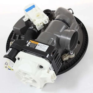 Ensemble pompe de circulation et moteur pour lave-vaisselle Whirlpool (comprend le moteur de dérivation et le condensateur) - W10805015, remplace : W10464691