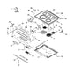 Whirlpool Range, Oven & Cooktop Glass Cooktop (Black) - W10814036, Replaces: W10536295