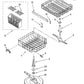 Whirlpool Dishwasher Lower Dishrack Assembly - W10833650, Replaces: 3369172