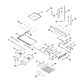 Whirlpool Refrigerator & Freezer Shelf Support/Hook (Right Side) - W10851309, Replaces: 13042604