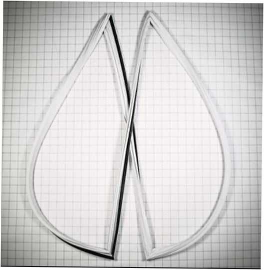 Whirlpool Refrigerator & Freezer Door Gasket (White) - W10860480, Replaces: W10692652