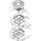 Whirlpool Refrigerator & Freezer Glass Shelf - W10864399, Replaces: 2173405