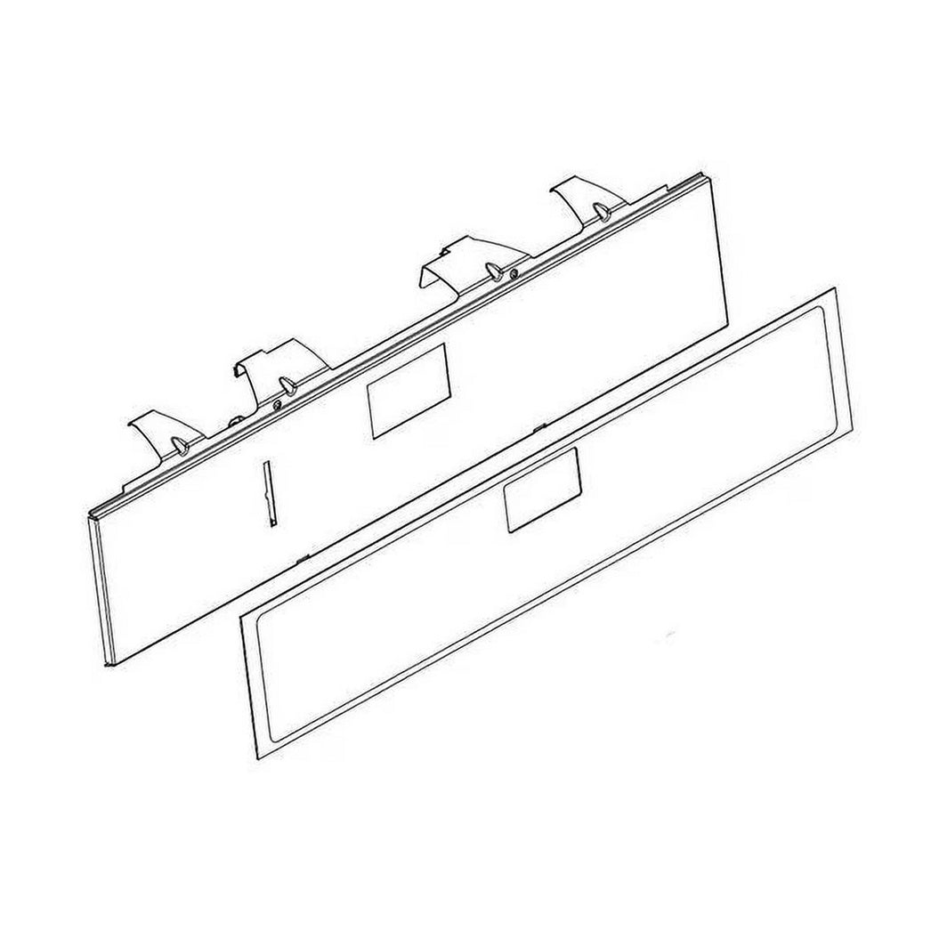 Whirlpool Range, Oven & Cooktop Touchpad Membrane (Gray) - W10879583, Replaces: W10826681