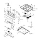 Whirlpool Range, Oven & Cooktop Control Panel - W10884503, Replaces: W10829263