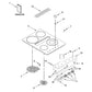 Whirlpool Range, Oven & Cooktop Glass Main Cooktop - W11051484, Replaces: W10796748