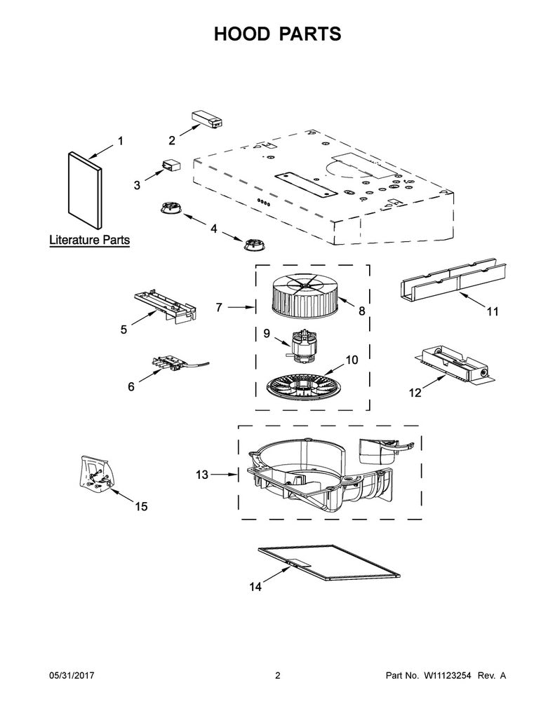 Whirlpool Range, Oven & Cooktop Fan Motor Assembly - W11100651, Replaces: W11099742