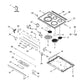 Whirlpool Range, Oven & Cooktop Cooktop - W11112610, Replaces: W10865119