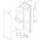 Whirlpool Refrigerator & Freezer Door Handle (Stainless) - W11163764, Replaces: W11045530