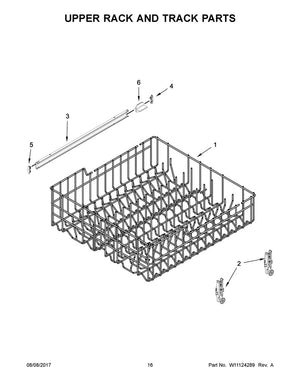 Panier supérieur pour lave-vaisselle Whirlpool - W11169039, remplace : 300894