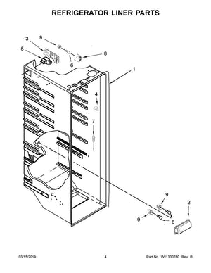 Carte/panneau de commande pour réfrigérateur et congélateur Whirlpool - W11188039, remplace : W11026015