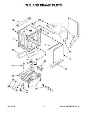 Cordon d'alimentation pour lave-vaisselle Whirlpool - W11188410