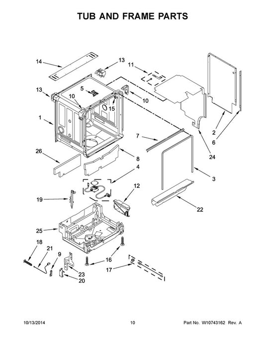 Whirlpool Dishwasher Power Cord - W11188410