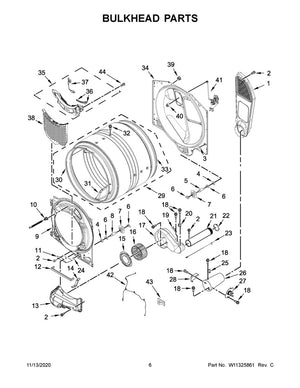 Électrovanne de sèche-linge Whirlpool - W11216837, remplace : W11157054