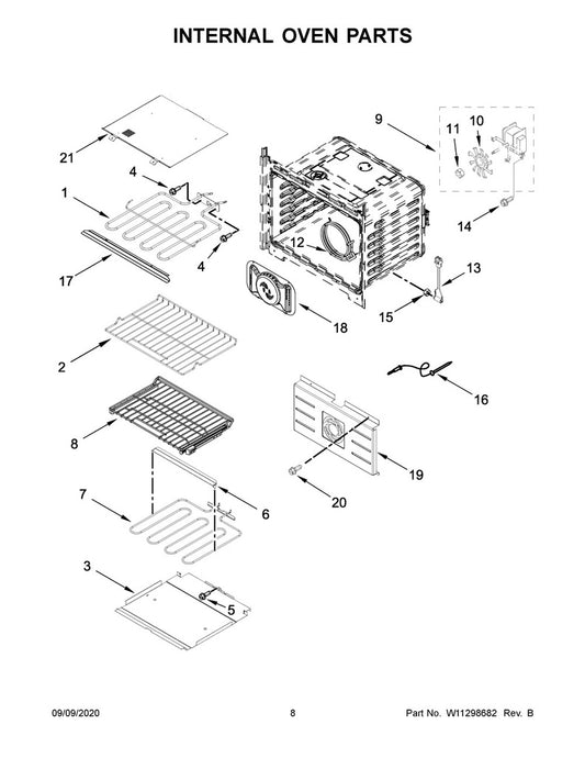 Whirlpool Range, Oven & Cooktop Jack/Receptacle - W11220388, Replaces: W10696226