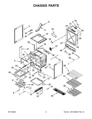 Whirlpool Range /Oven Oven Rack - W11225131, Replaces: W10554008