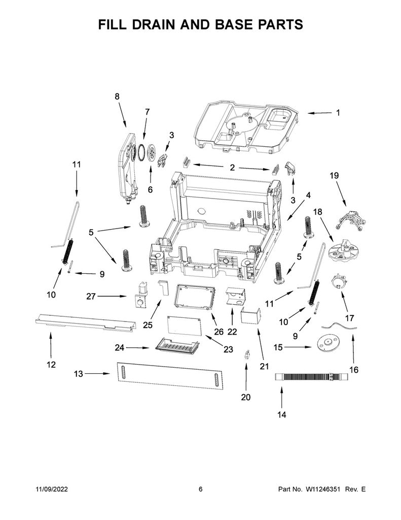 Whirlpool Dishwasher Switch - W11226502