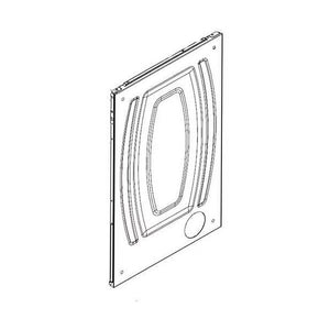 Panneau latéral pour sèche-linge Whirlpool (blanc) - W11233548, remplace : W10192435