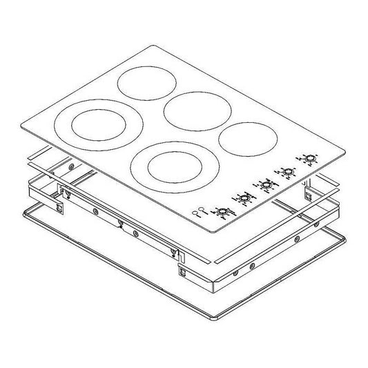 Whirlpool Range, Oven & Cooktop Cooktop (Black) - W11255351, Replaces: W11120989