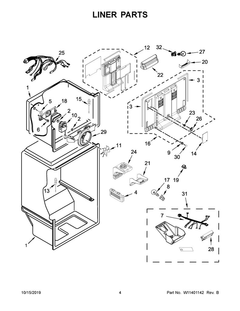 Whirlpool Refrigerator & Freezer Control Module - W11353815, Replaces: W10674685