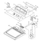 Whirlpool Dryer Console Assembly - W11413566, Replaces: W11164010