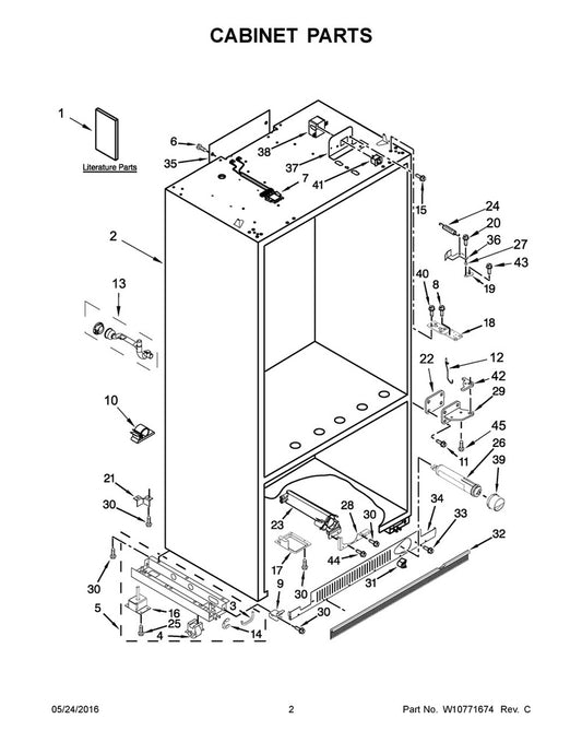 Whirlpool Refrigerator & Freezer Extension - W11418227, Replaces: 2267192