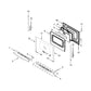 Whirlpool Range, Oven & Cooktop Door Handle & Vent Assembly (Stainless) - W11449263, Replaces: W11241393